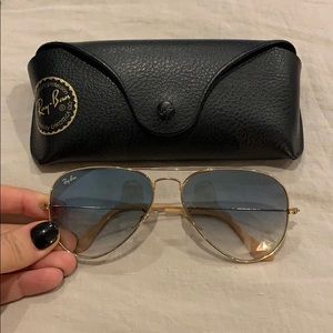 Ray Ban Blue Gradient Aviator